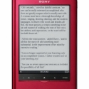 Vista de un libro en el Sony Reader Touch Edition