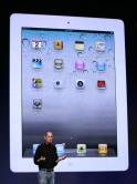 Steve Jobs demostrando la iPad 2